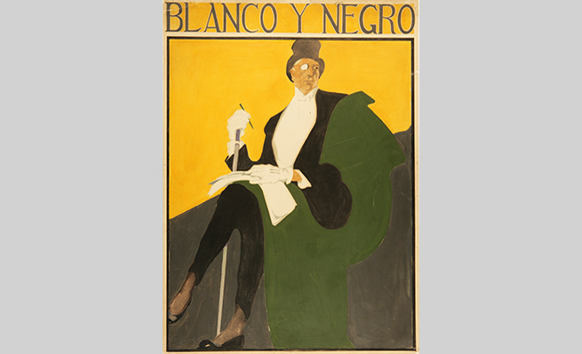 Salvador Bartolozzi.  A Black and White salon magazine rack, no.  1,346, 1917