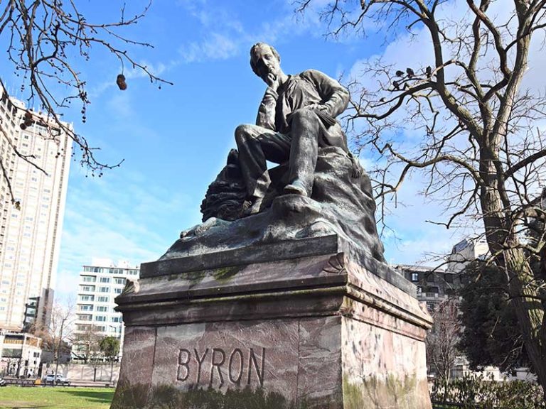 Lord Byron, besieged but soon freed