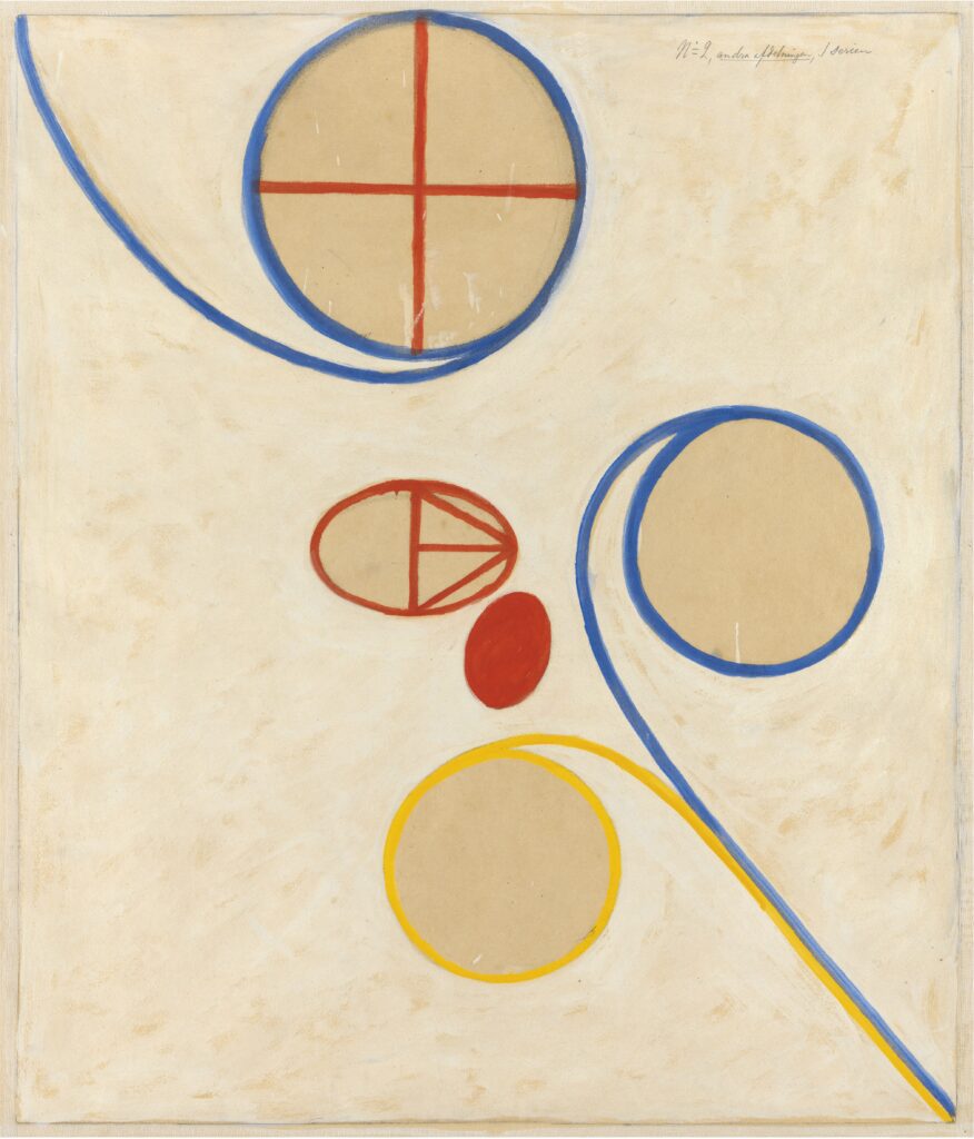 Hilma af Klint. The Seven-Pointed Star, WUS Series/The Seven-Pointed Star, Group V No. 2, 1908. Courtesy The Hilma af Klint Foundation, Stockholm, HaK 49
