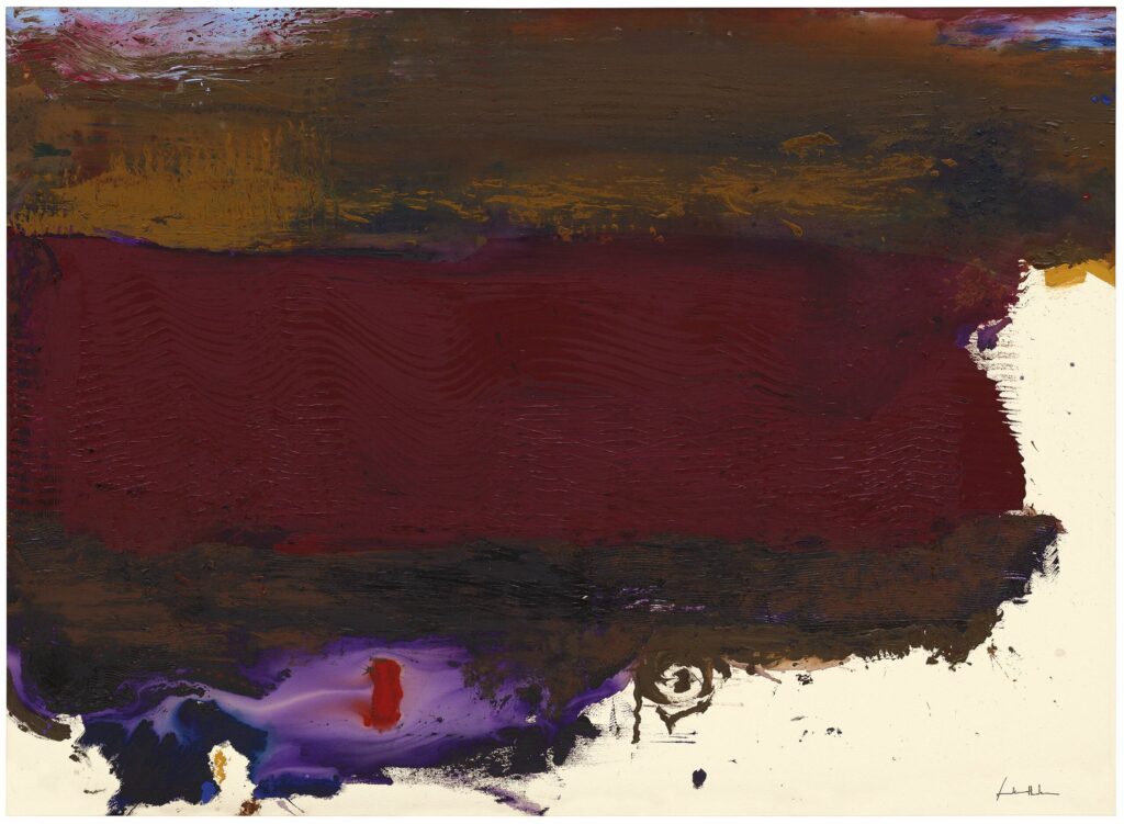 Helen Frankenthaler. Requiem, 1992. Guggenheim Bilbao Museum © 2025 Helen Frankenthaler Foundation / Vegap