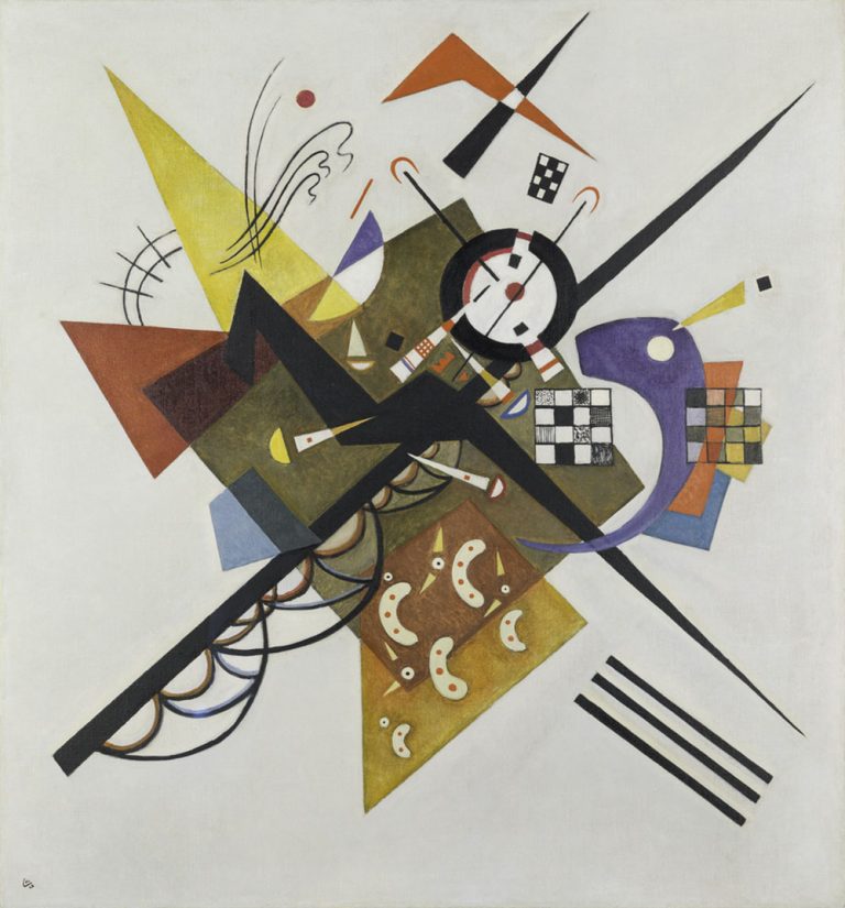 Vassily Kandinsky, AUF Weiss II (blank II), 1923. © Center Pompidou, Mnam-Cci/Hélène Mauri/Dist. Grandpalaisrmn