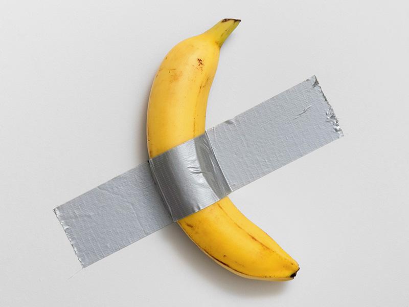 Maurizio Cattelan, Comedian n ° 2, ed. 3 + 2 EA, 2019, 20 x 20 x 5 cm. © Sotheby's