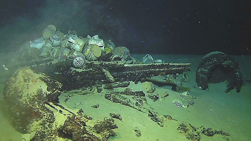 What is this wreck found last March off Ramatuelle last March?
