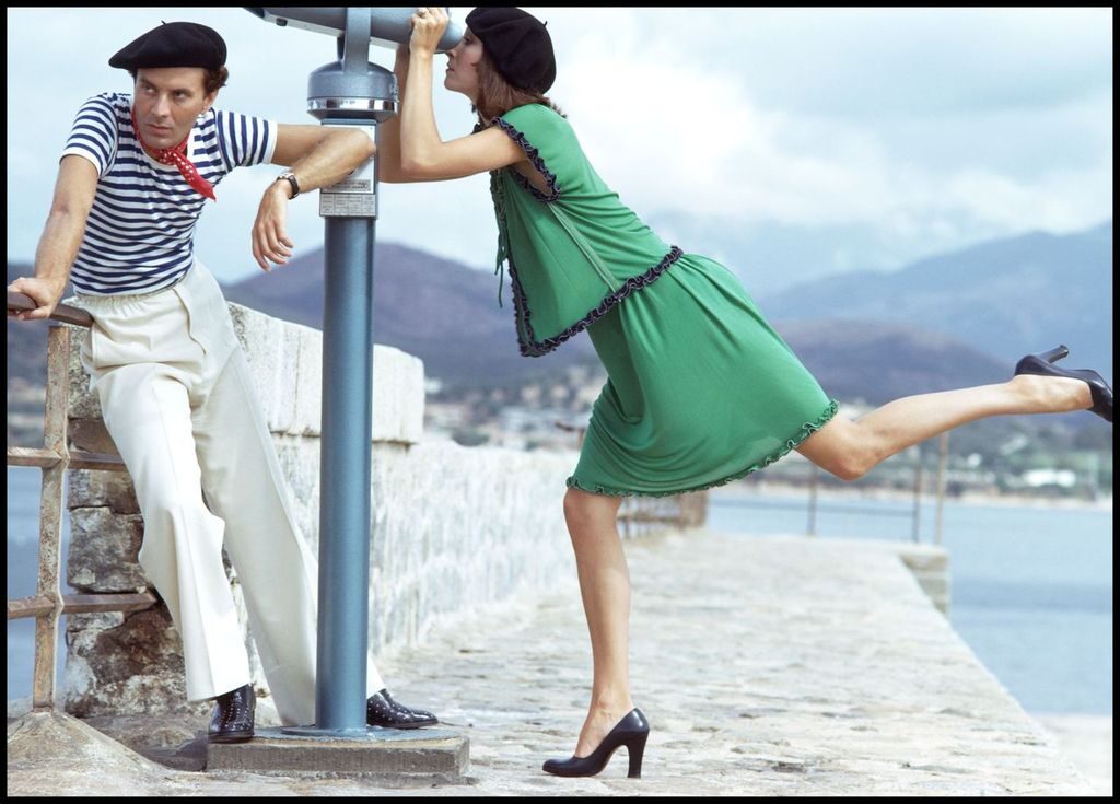 David Bailey. Anjelica Huston & Manolo Blahnik