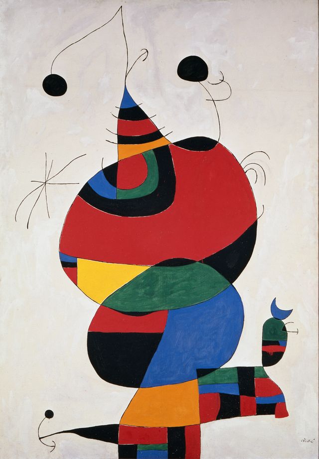 Joan looked. FEMME, OISAU, ETOILE (Homenatge to Pablo Picasso), 1966 - 1973. Reina Sofía National Art Museum, Madrid. © Successó Miró, 2025. Photography: © Photographic File National Museum Art Center Reina Sofía