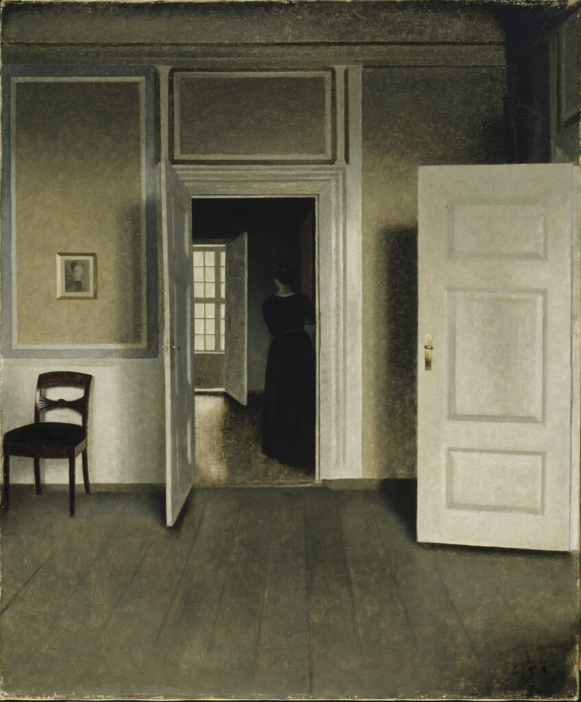 Vilhelm Hammershøi. Interior de la casa del artista. 1900. © Finnish National Gallery / Hannu Aaltonen