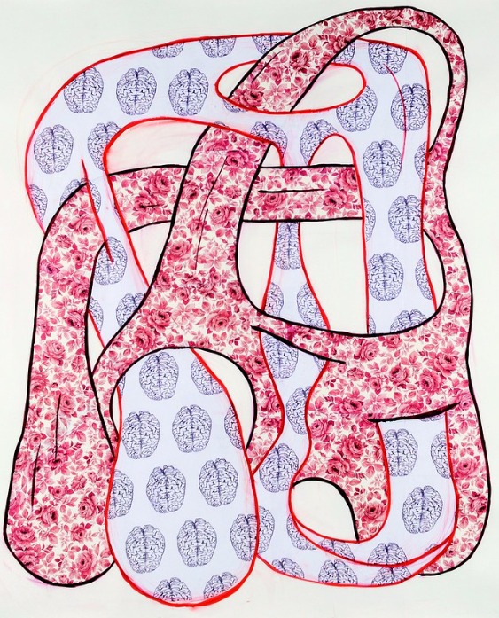 Leda Catunda. Entrelaçamento II, 2003