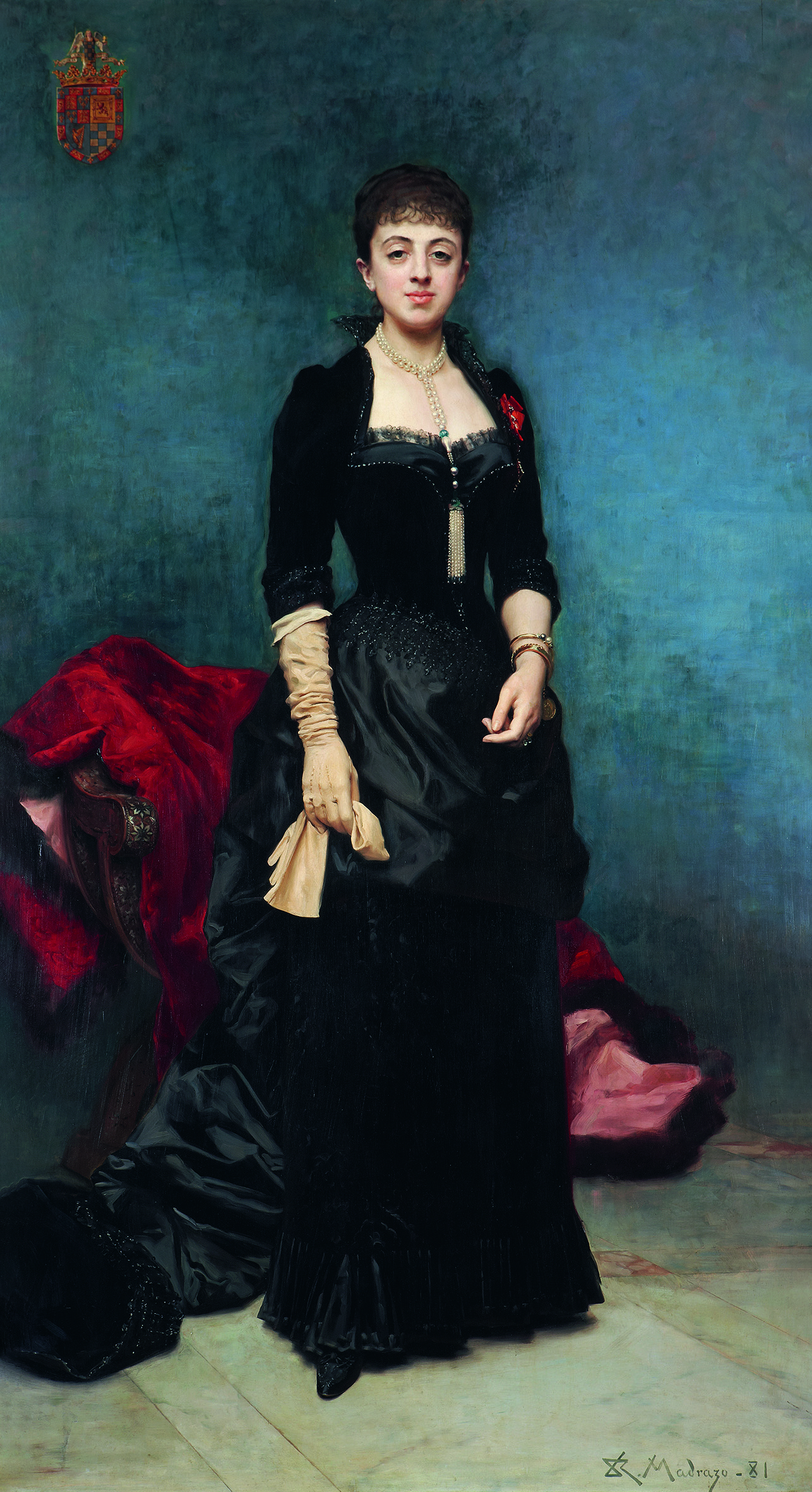 Raimundo de Madrazo. Doña María del Rosario Falcó and Osorio, XVI Duchess of Alba, 1881. Casa de Alba Foundation, Madrid