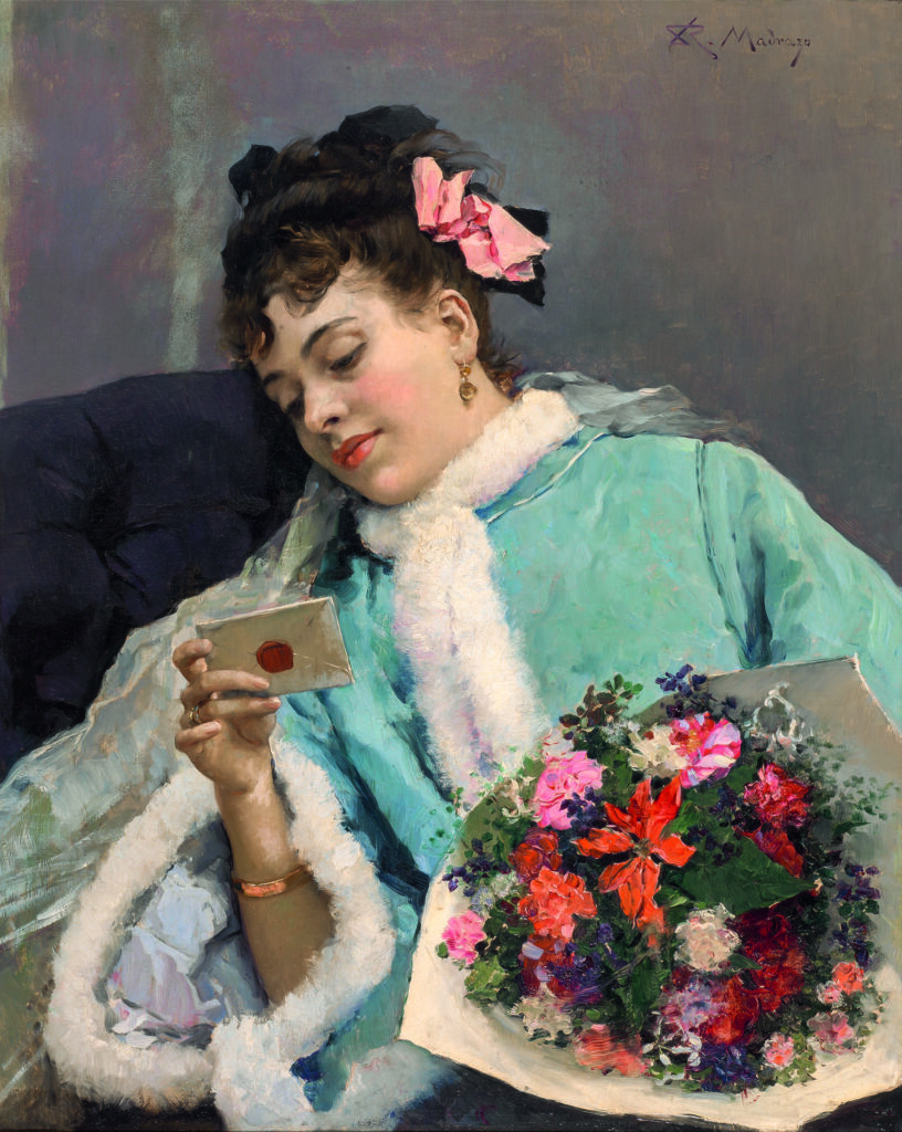 Raimundo de Madrazo. Birthday congratulation, around 1880. National Prado Museum