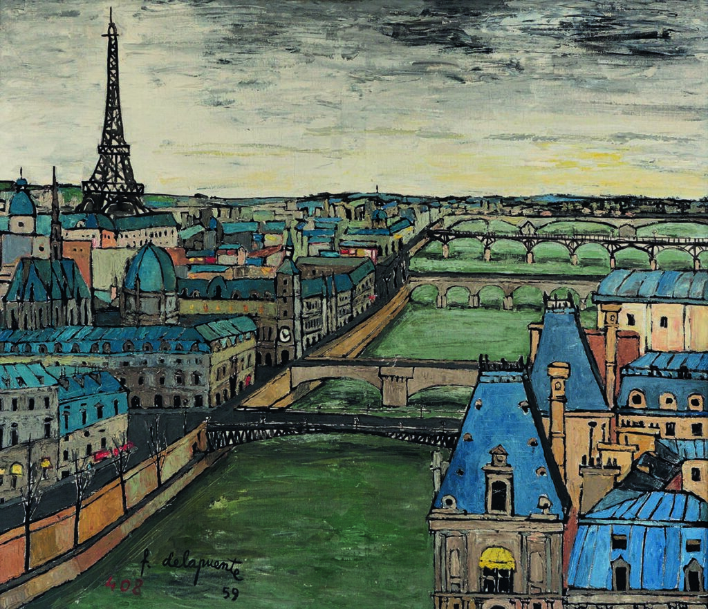 Fernando Delapuente. Paris les Ponts, 1959. Private collection