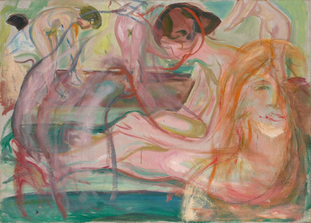 Edvard Munch. Women in the bath, 1917. Munchmuseet, Oslo © Munchmuseet/ Photography: Ove Kvavik