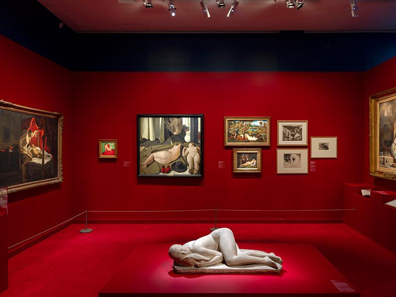 View of the exhibition “The Empire of Sleep” at the Marmottan Monet Museum. © Studio Christian Baraja SLB