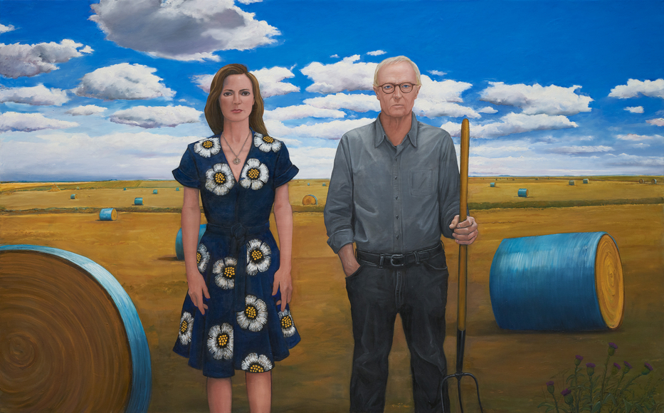 William Beckman. Straw Bales (Overcoat Series), 2024