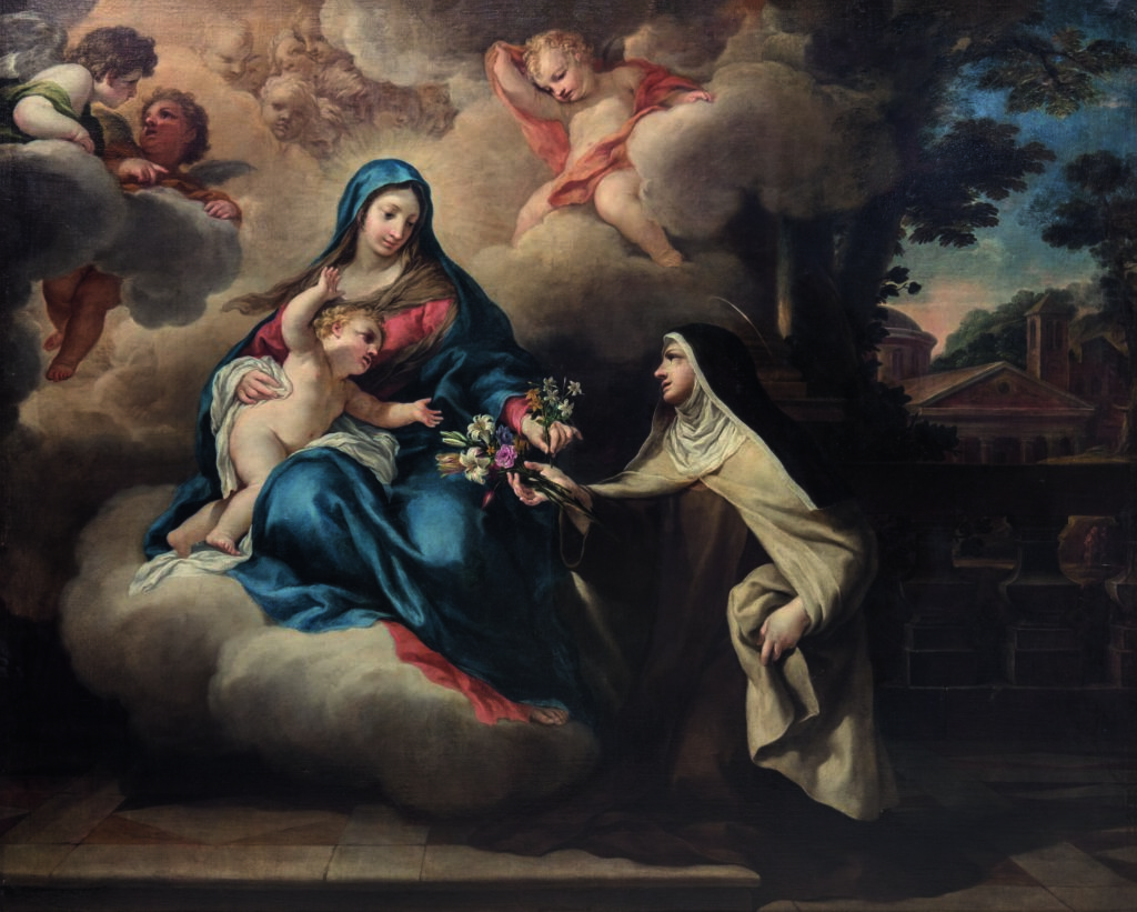 Ciro Ferri. Vision of Saint Magdalene by Pazzi, 1669-1689. Royal Academy of Fine Arts of San Fernando