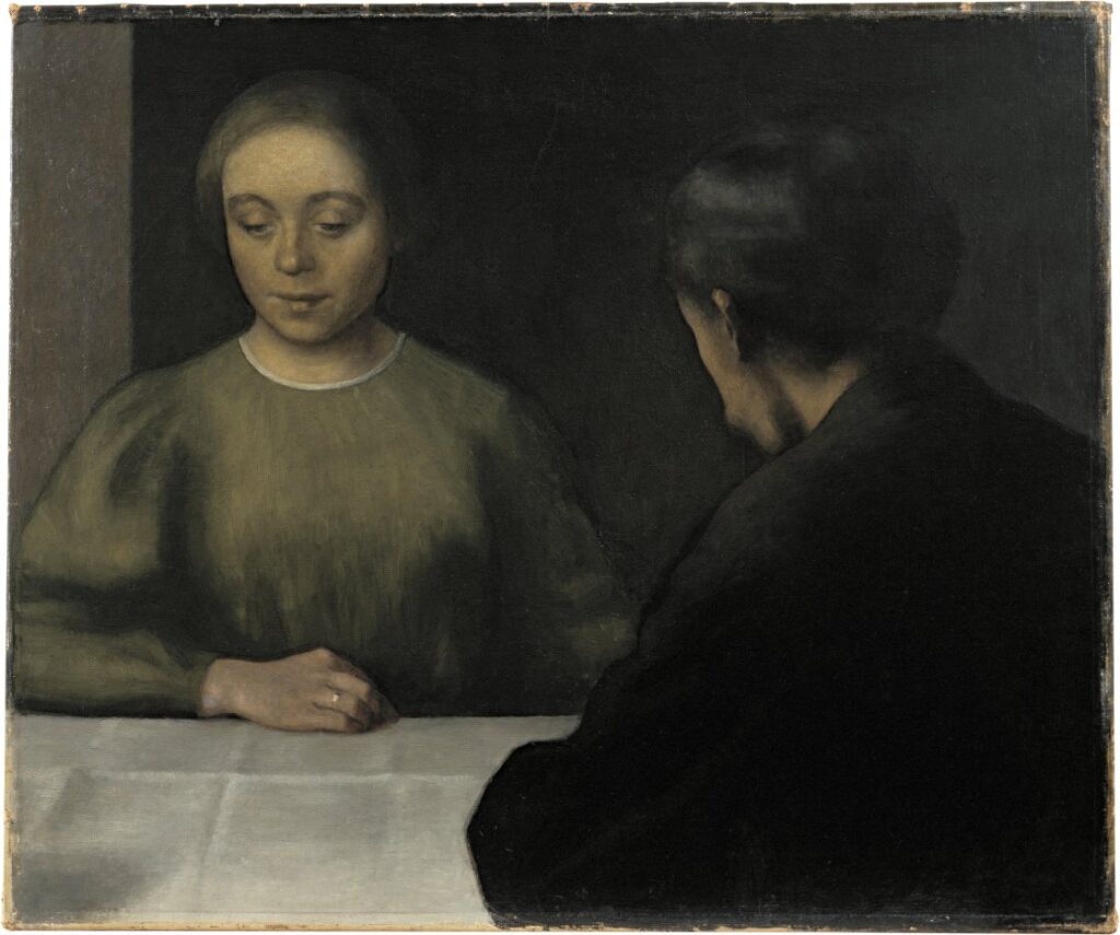 Vilhelm Hammershøi. Double portrait. The artist and his wife, 1898. Courtesy of ARoS Aarhus Art Museum, Denmark