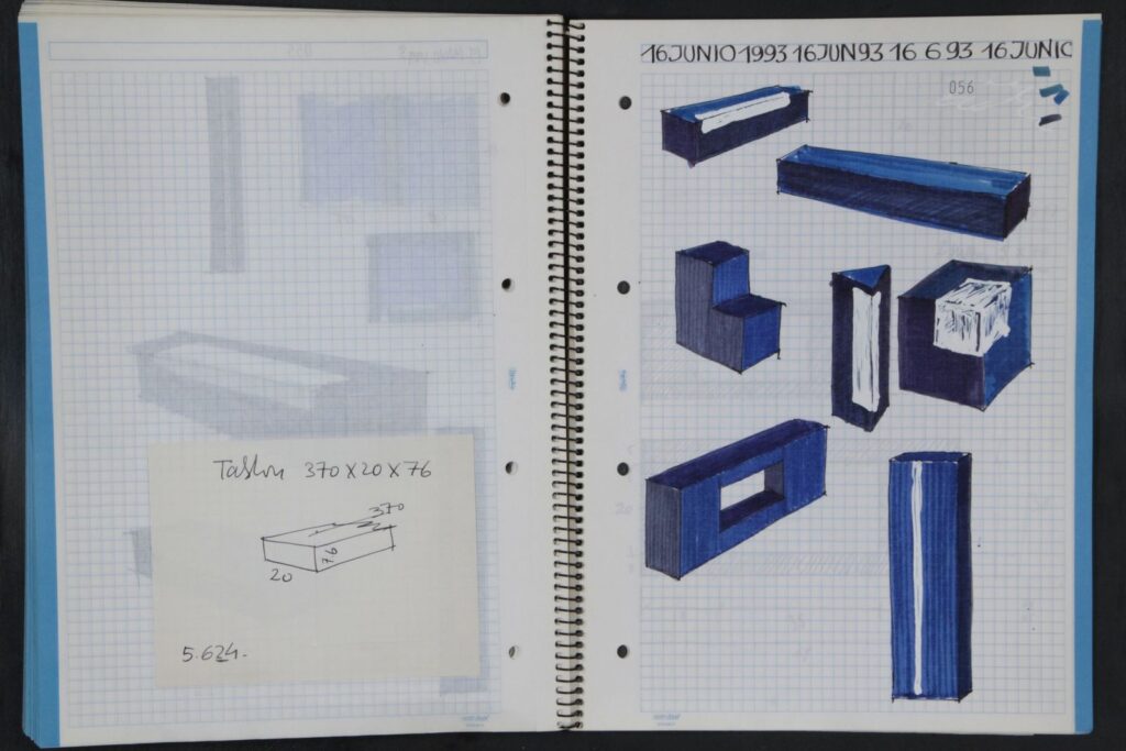 Jordi Teixidor. Artist's notebook, 1992. Artist's collection