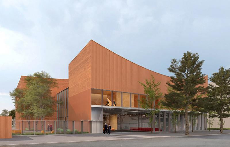Architect's view of the future Ateliers de la Danse, delivery of which has been postponed to 2027. © Dominique Coulon & associates
