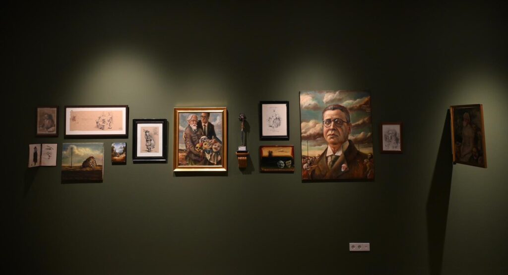 José Luis Serzo. After-dinner masquerade. Tribute to an awkward silence between Ensor & Solana. MAS, Santander