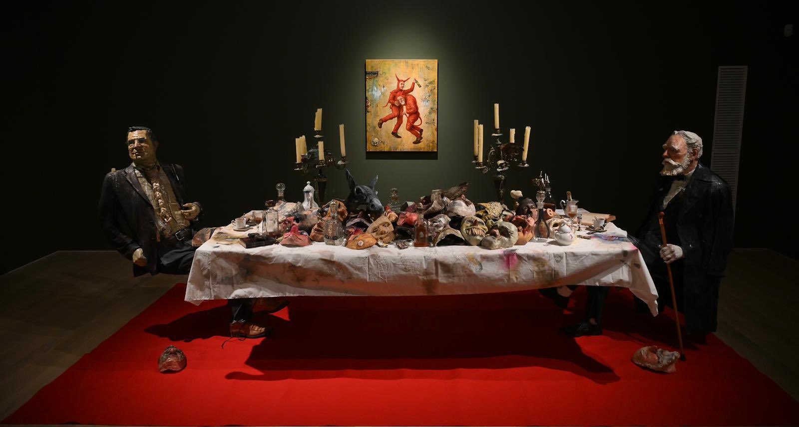 José Luis Serzo. Mascarada de sobremesa. Tributo a un incómodo silencio entre Ensor & Solana. MAS, Santander