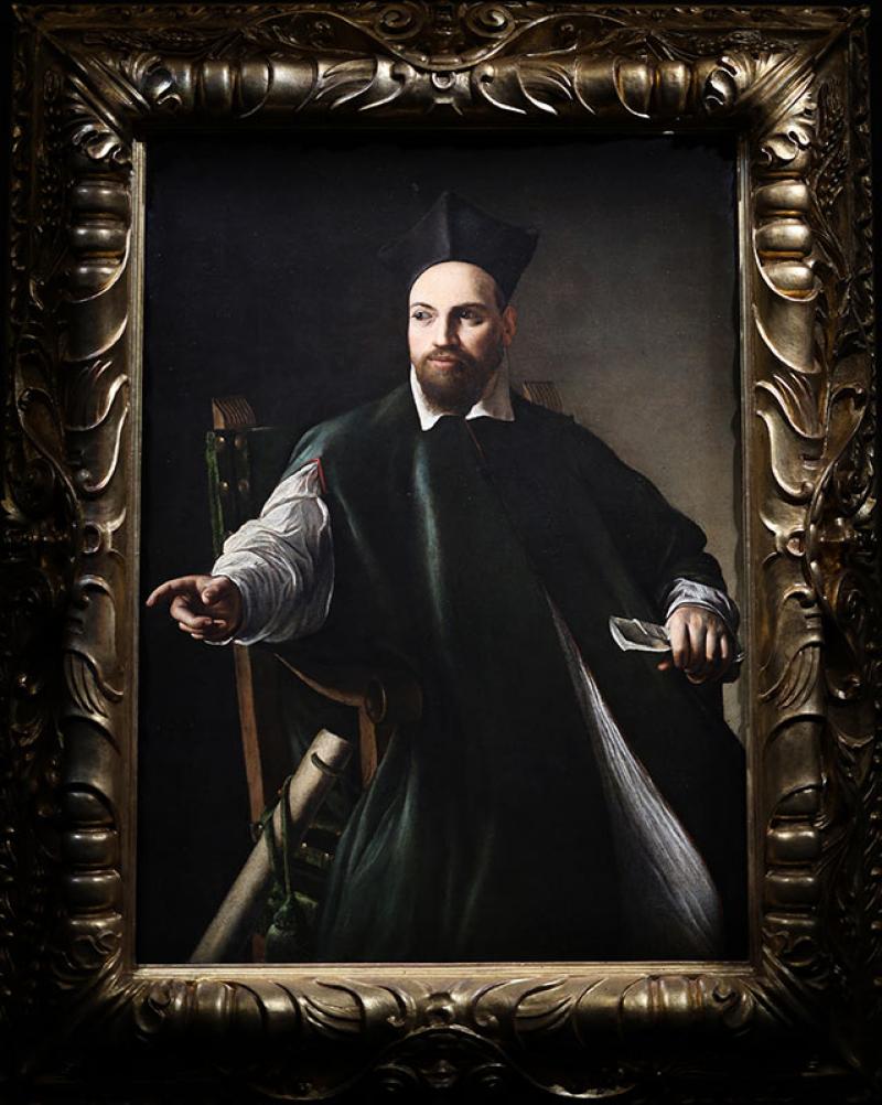 Caravaggio (1571-1610), The portrait of Monsignor Maffeo Barberini, 124 x 90 cm, c. 1599/1604, oil on canvas - Photo Fabrizio Garrisi