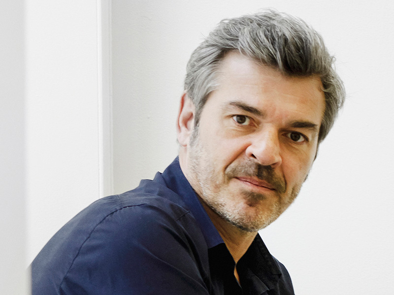 Jean-Charles Vergne at the head of the future Gandur museum in Caen