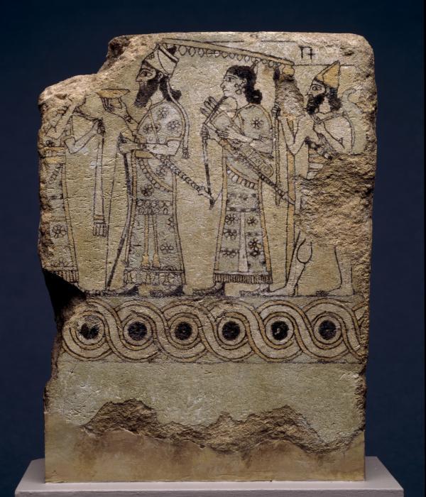 Ivory carving of a woman leaning out of a window, 900-700 BC. AD, northwest palace, Nimrud, Iraq., 1848,0720.128. © The Trustees of the British Museum