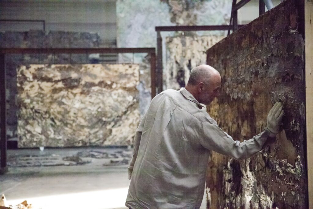 Anselm Kiefer in his studio in 2016. Photography: Waltraud Forelli
