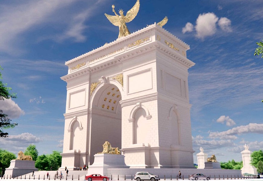 White House unveils new images of 'Trump Arc'