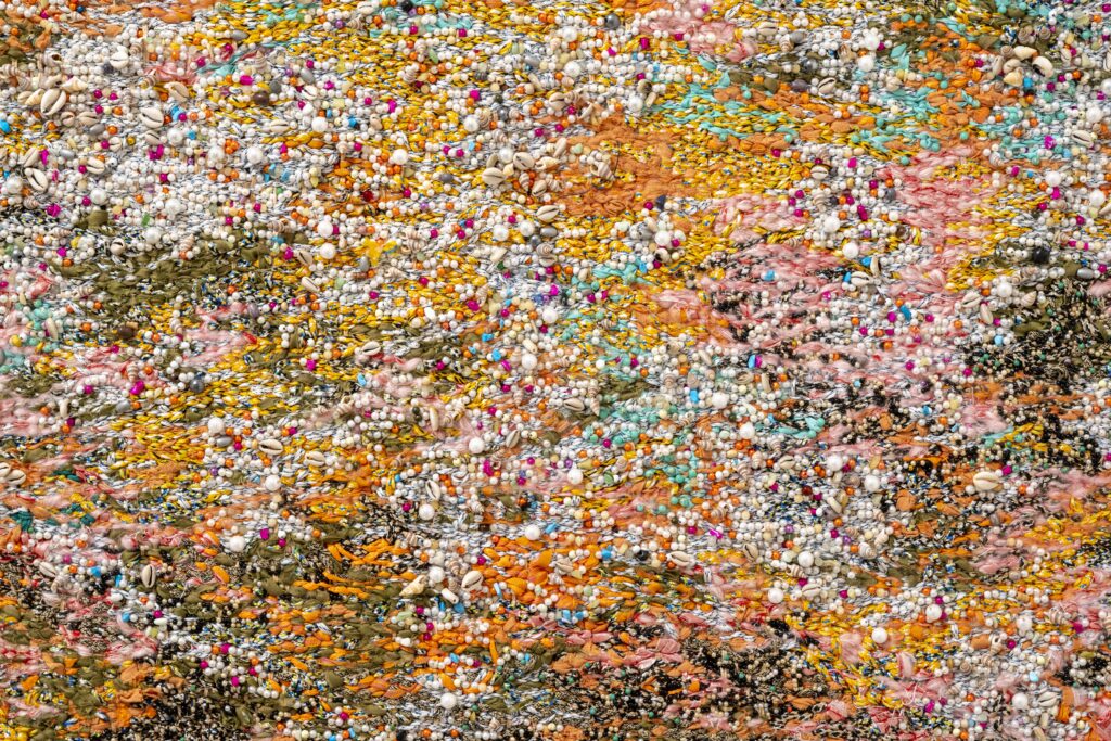Igshaan Adams. Melding into me (detail), 2025. © Igshaan Adams, Bilbao 2026 Courtesy of the artist, Thomas Dane Gallery and blank projects