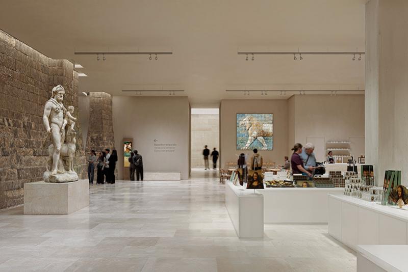 Development project for the new spaces of the Louvre Museum © Studios Architecture Paris and Selldorf Architects