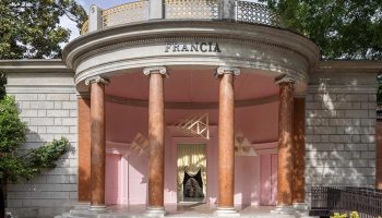 In Venice at the French Pavilion, a worn form, an exercise in style