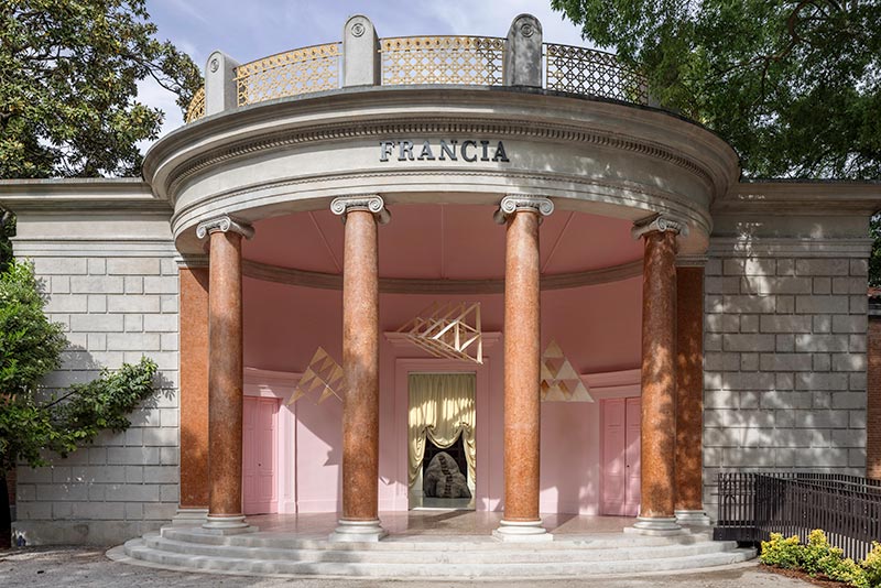 In Venice at the French Pavilion, a worn form, an exercise in style
