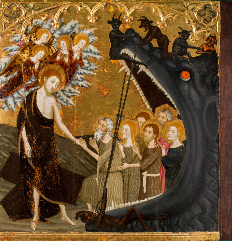 Pere Serra and Jaume Serra. Descent into hell, around 1381-1382. Zaragoza Museum
