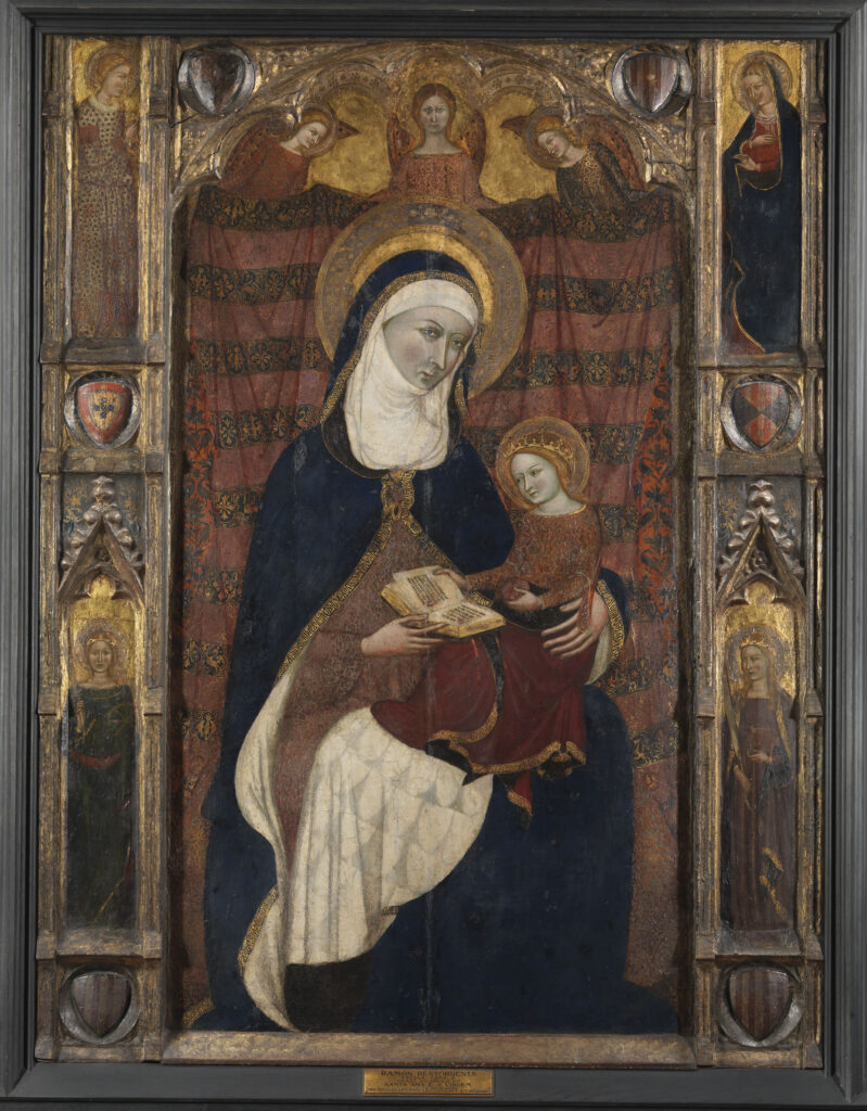 Ramón Destorrents, with the intervention of Ferrer Bassa and Arnau Bassa. Saint Anne teaching the Virgin to read, around 1343-1358. National Museum of Antique Art, Lisbon