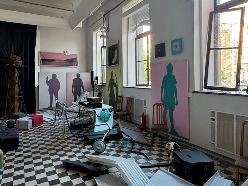 Kyiv National Art Museum forced to close after Russian strike
