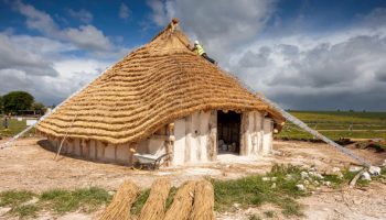 4,500-year-old building reconstructed near Stonehenge