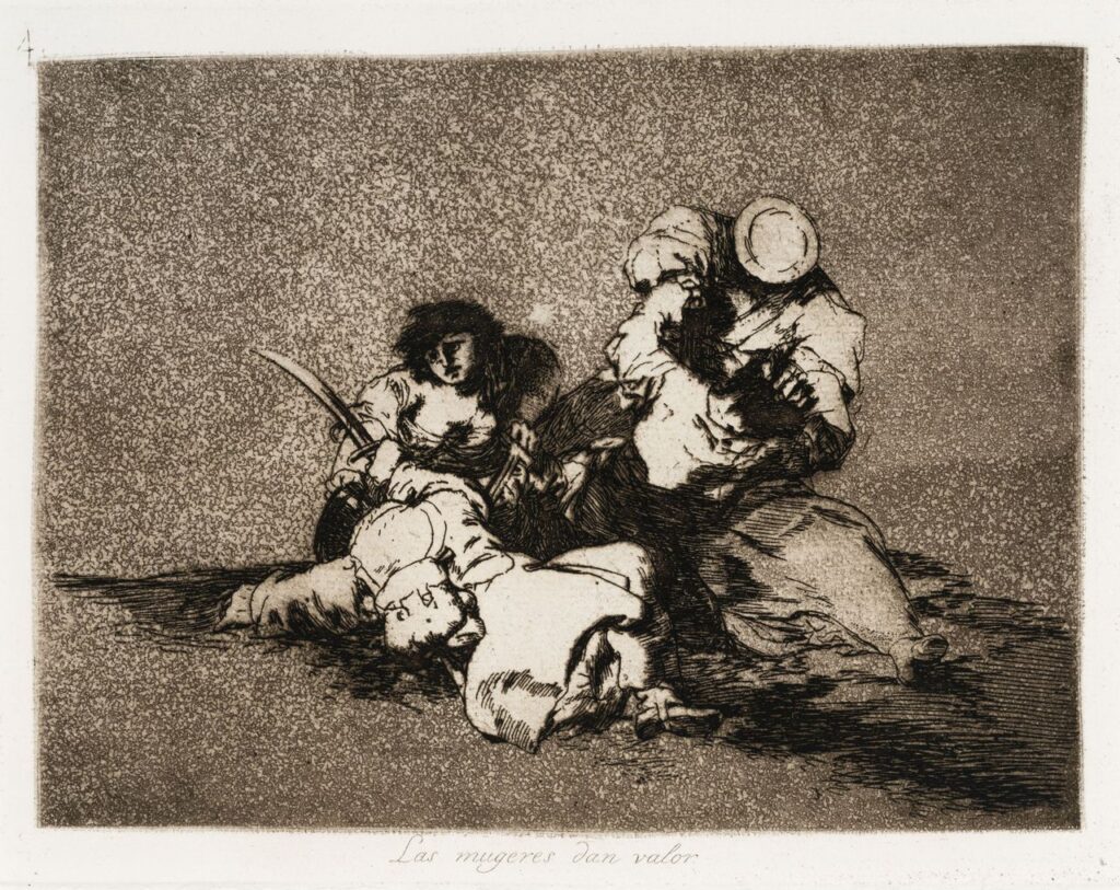 Francisco de Goya. Women give value. Disasters of war. San Telmo Museum Collection