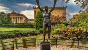 Rocky really enters the Philadelphia museum