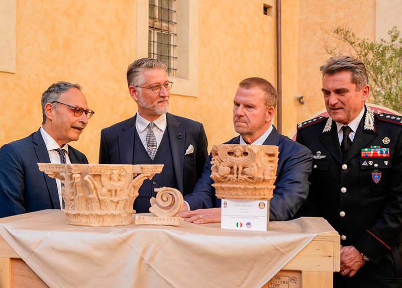The United States returns nearly 300 cultural assets to Italy