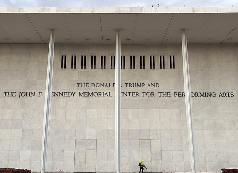 Trump ordered to remove his name from Kennedy Center
