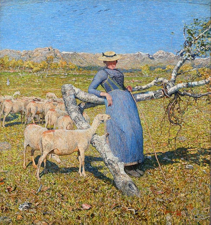 Giovanni Segantini (1858-1899), Noon in the Alps, 1892, oil on canvas, 86 x 80 x 2 cm, Ohara Museum of Art, Ohara Art Foundation, Kurashiki. © Ohara Museum of Art, Ohara Art Foundation