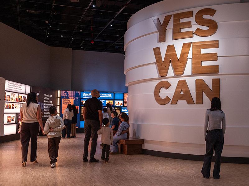 Obama Presidential Center Exhibit Hall. © The Obama Foundation