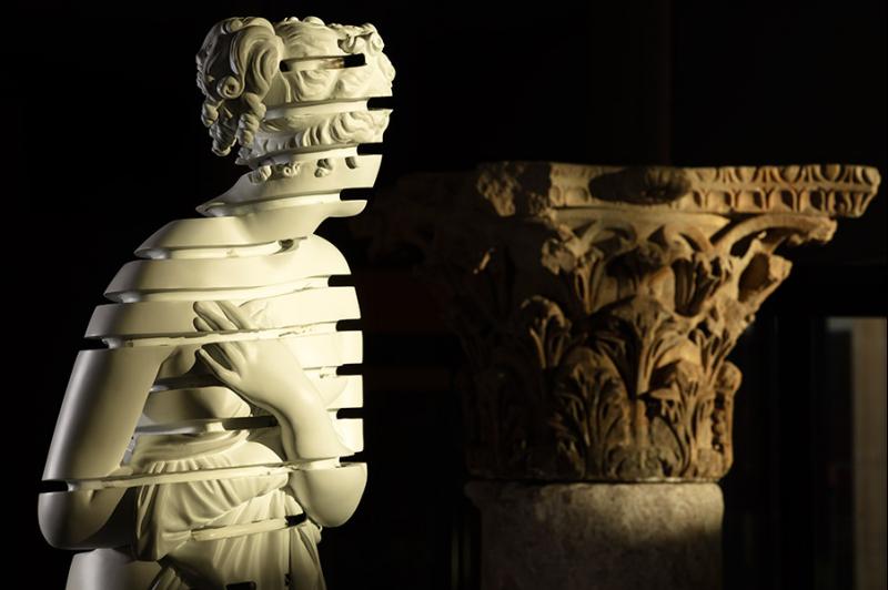 View of the exhibition “The Passage of Venus” at the Arles Antique Departmental Museum. © Rémi Bénali