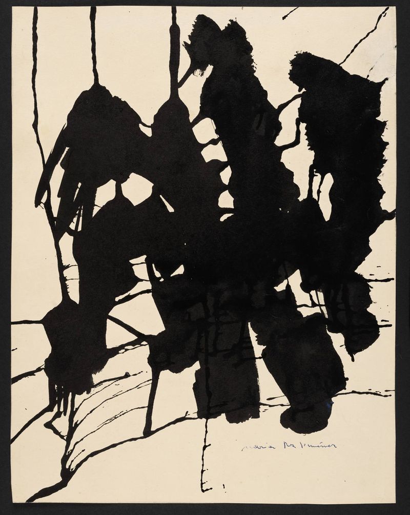 María Paz Jiménez. Black shadows, 1952-1953. San Telmo Museum