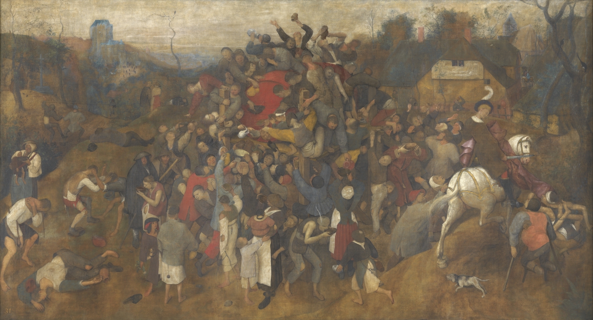 Pieter Bruegel the Elder. The wine of the feast of Saint Martin, 1566-1567. Acquired with an extraordinary endowment from the Ministry of Culture and with funds from the National Prado Museum, 2010