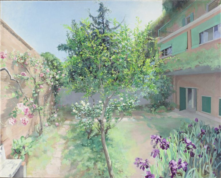 Antonio López y María Moreno. Jardín de la Plaza de la Infancia, 1995. VEGAP