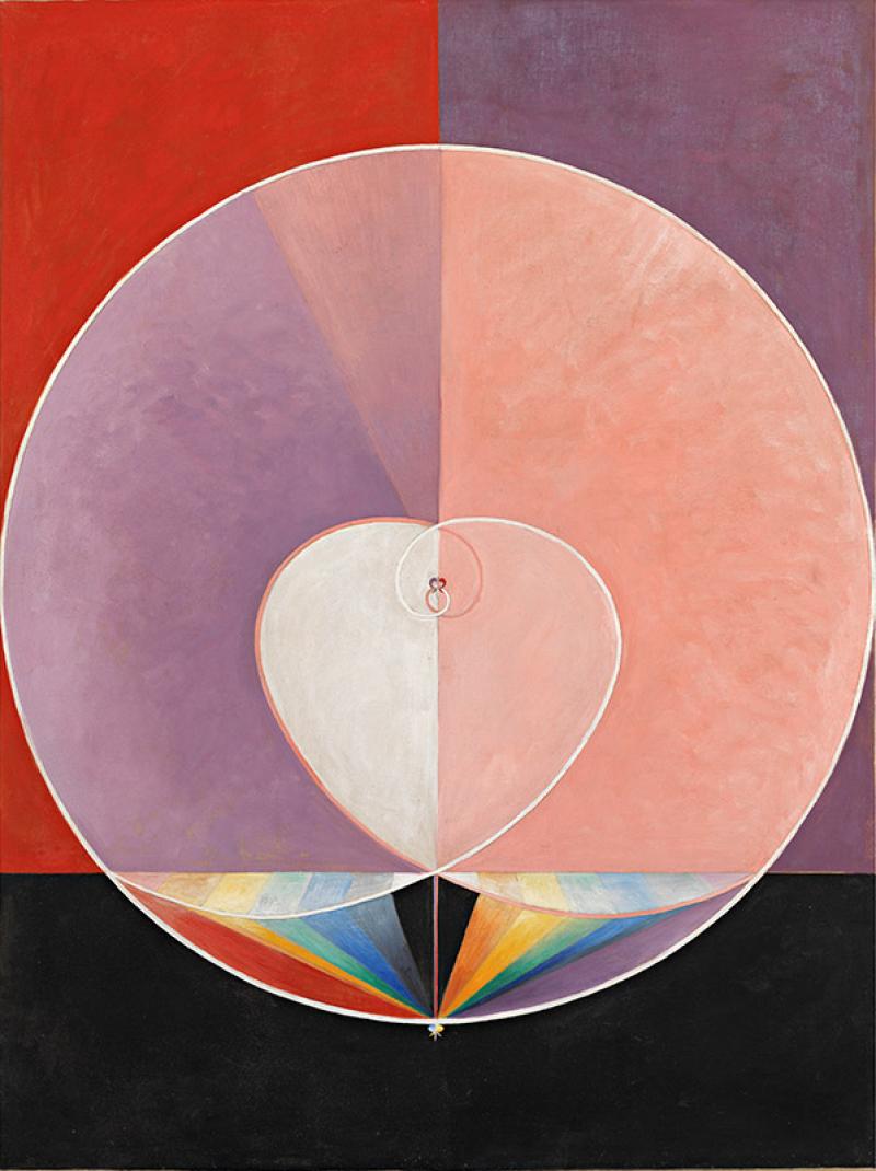Hilma af Klint (1862-1944), Dove, No. 2, 1915, oil on canvas, 155.5 × 115 cm. © Hilma af Klint Foundation / photo The Moderna Museet, Stockholm