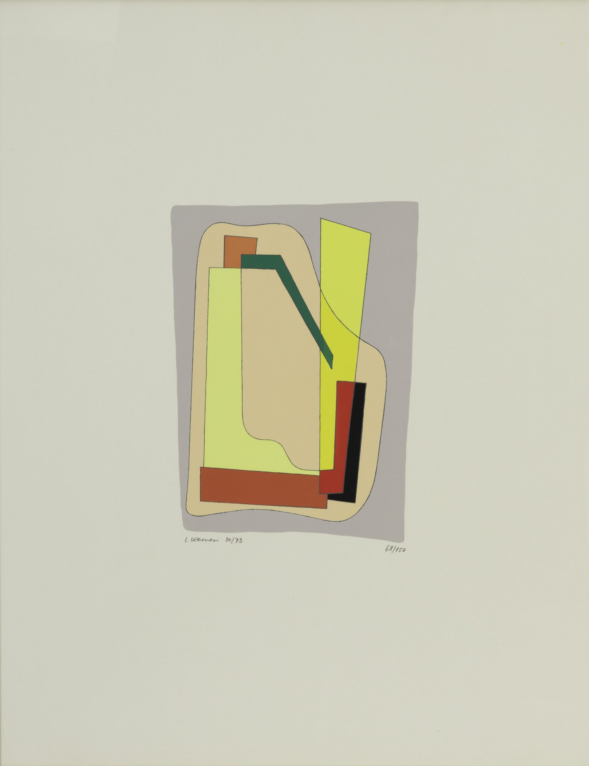 Luigi Veronesi. Composition, 1934. Edition 1973