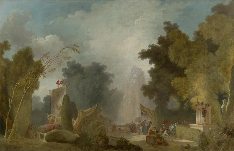 Jean-Honoré Fragonard (1732-1806), Feast at Saint-Cloud, c.1775-1780, oil on canvas. © Banque de France