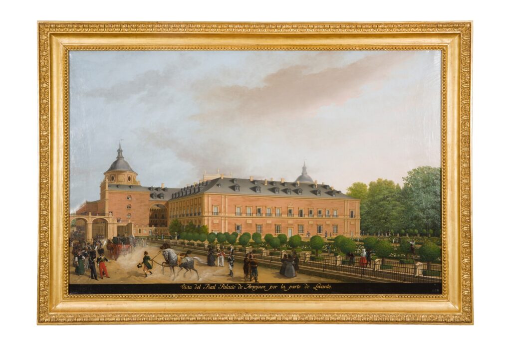 Fernando Brambilia. View of the Royal Palace of Aranjuez, from the Levante side, 1826-1831. National Heritage. Photography: Mario Sedeno